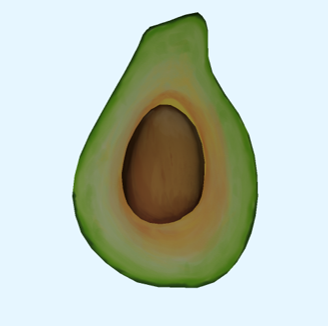 glTF Model: Avocado